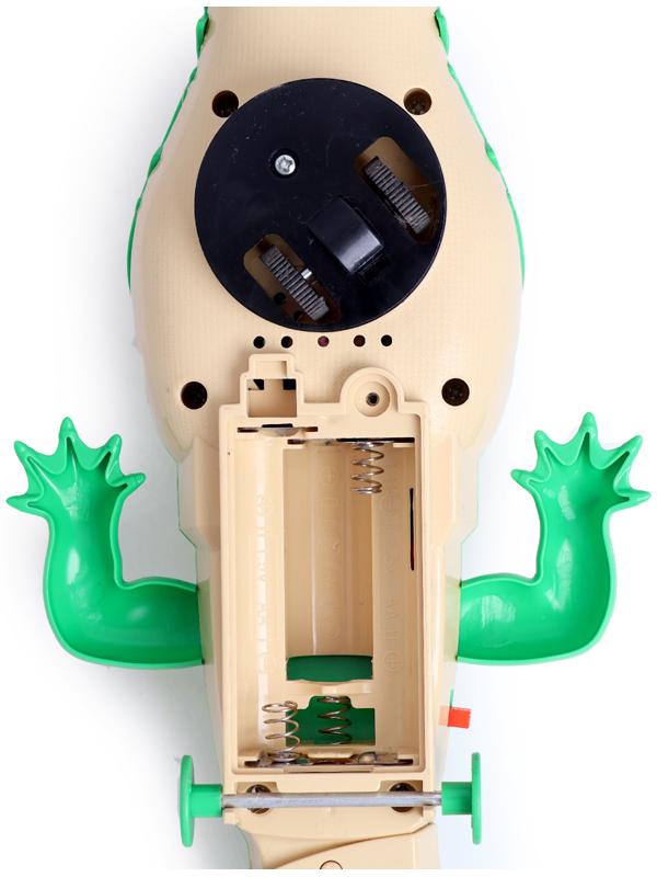 Интерактивная игрушка «Животное.Аллигатор», световые эффекты, работает от батареек, 11 деталей, цвет зелёный