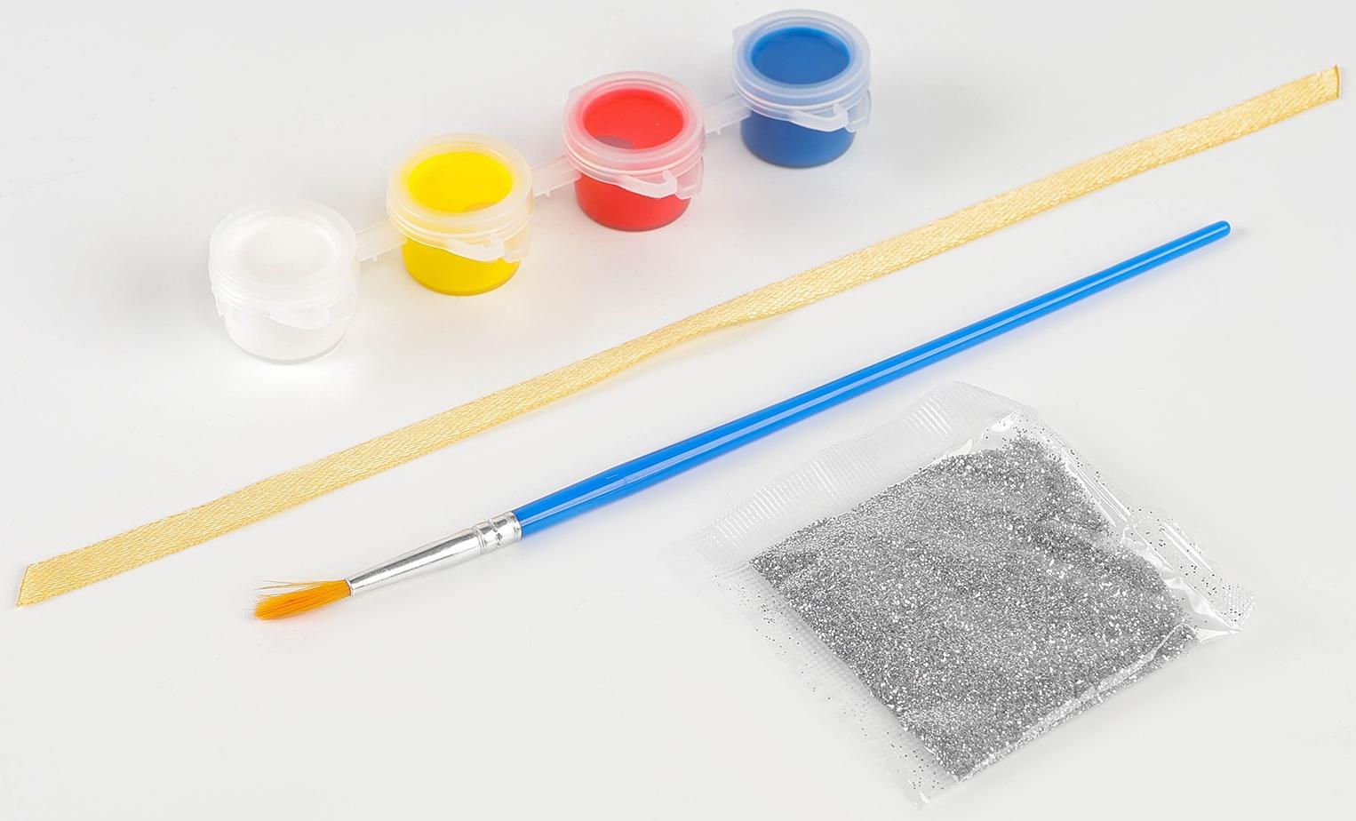 Ёлочная подвеска из дерева своими руками на новый год «Мишка», набор для творчества