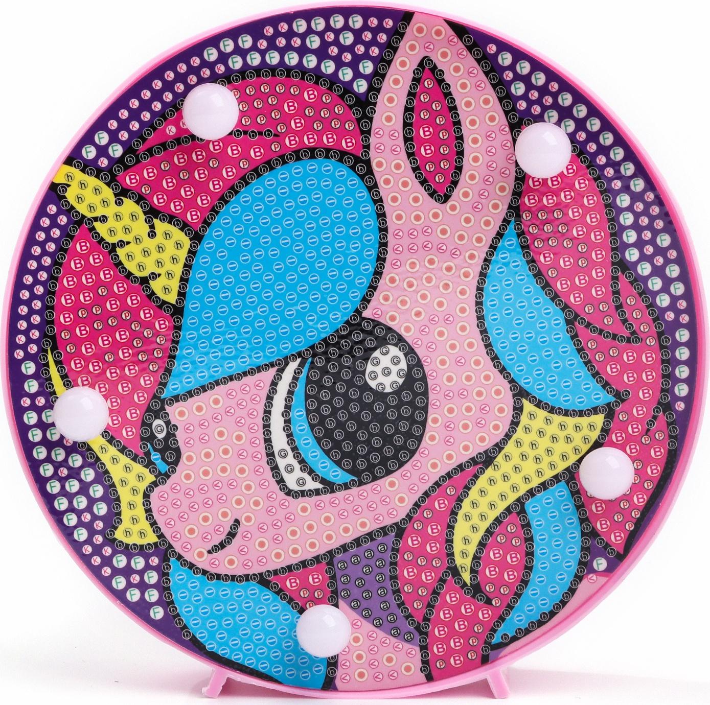 Ночник своими руками. Алмазная мозаика для детей на ночнике «Единорожка», 15×15 см, набор для творчества