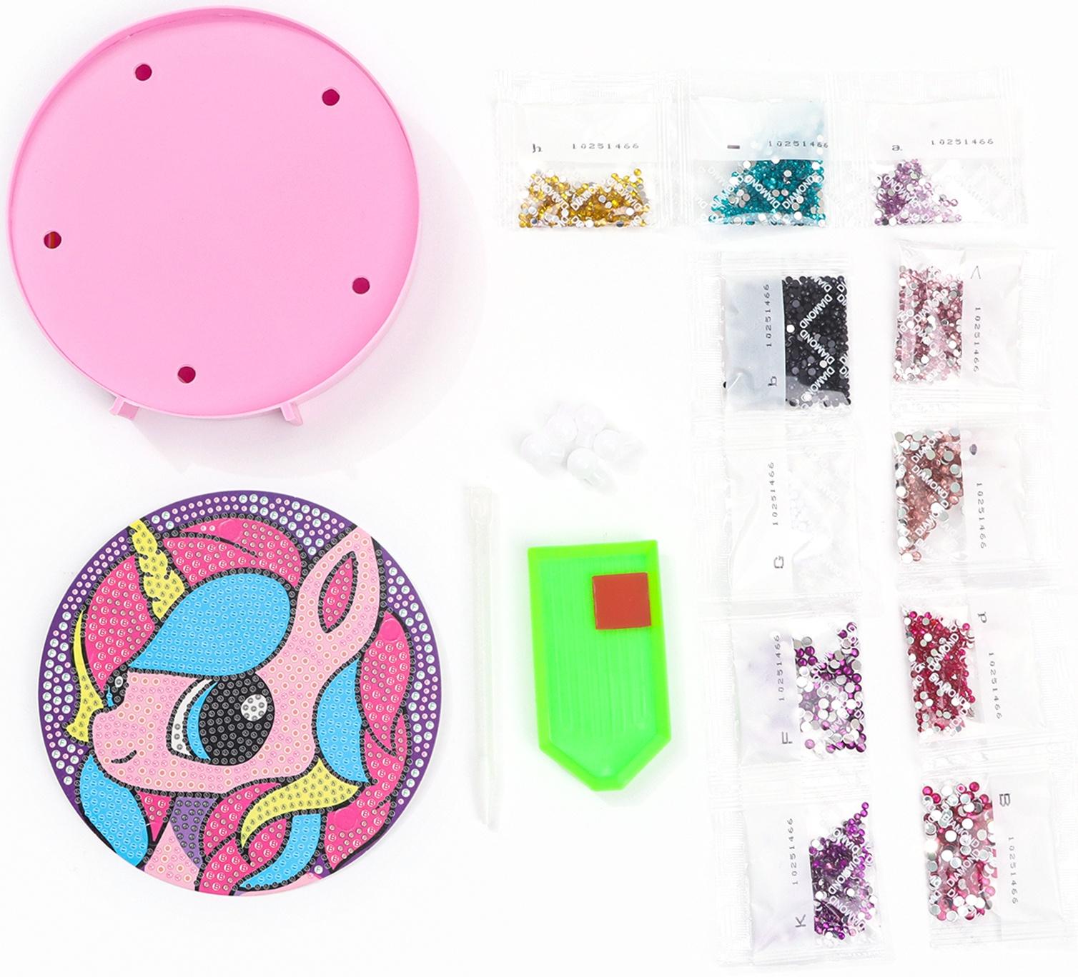 Ночник своими руками. Алмазная мозаика для детей на ночнике «Единорожка», 15×15 см, набор для творчества