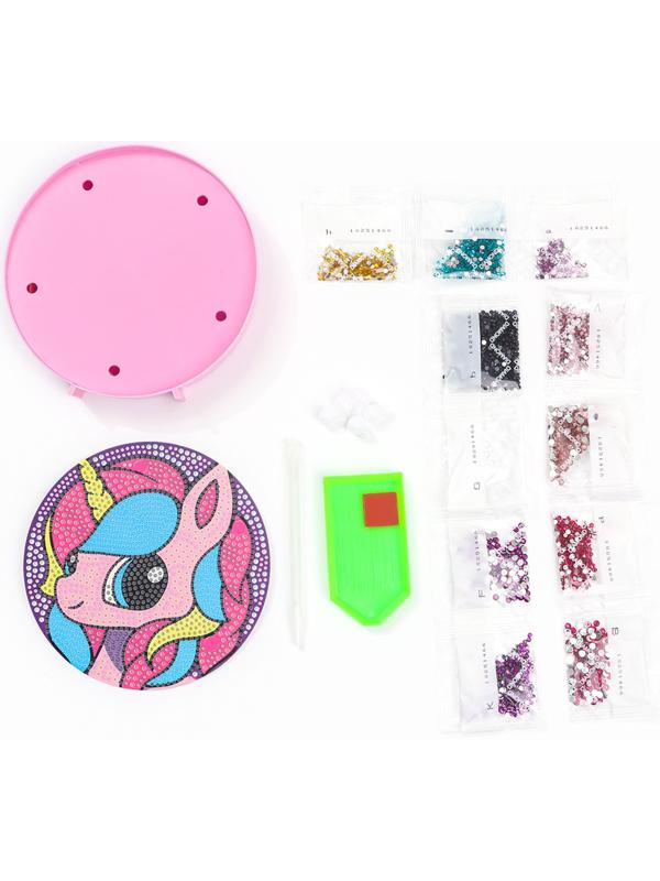 Ночник своими руками. Алмазная мозаика для детей на ночнике «Единорожка», 15×15 см, набор для творчества