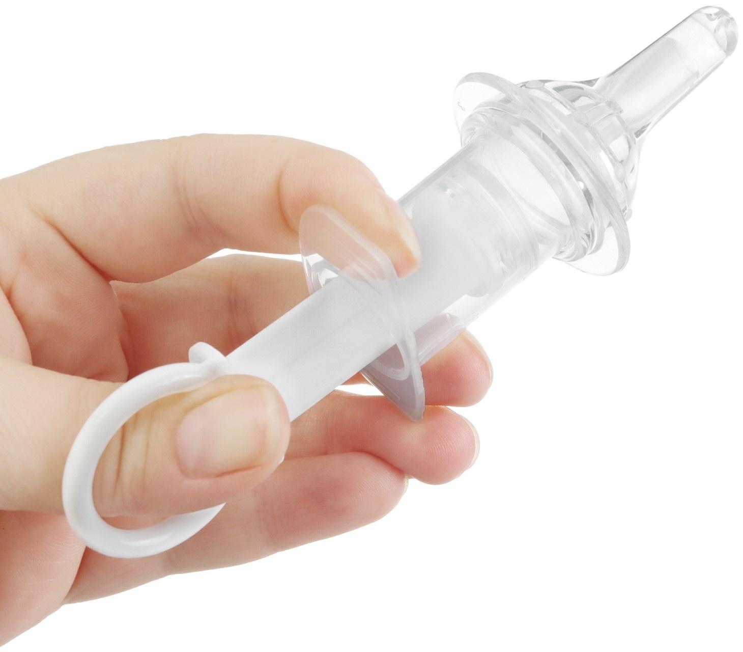 Шприц дозатор для лекарств и прикорма Крошка Я с мерным стаканчиком-колпачком, 10 мл., от 0 мес, МИКС