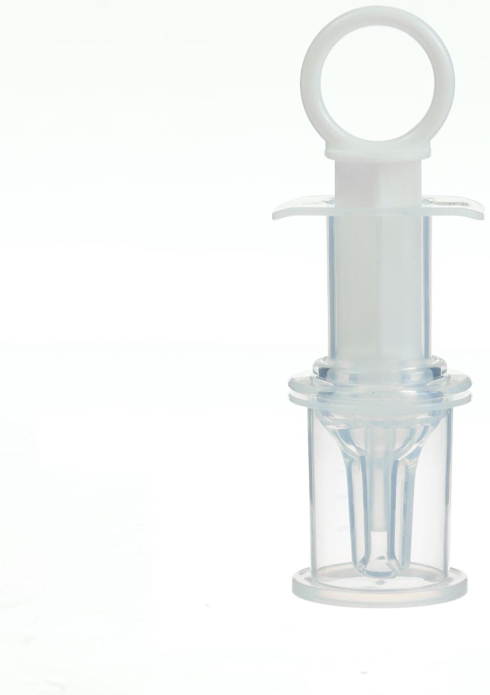 Шприц дозатор для лекарств и прикорма Крошка Я с мерным стаканчиком-колпачком, 10 мл., от 0 мес, МИКС