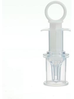 Шприц дозатор для лекарств и прикорма Крошка Я с мерным стаканчиком-колпачком, 10 мл., от 0 мес, МИКС