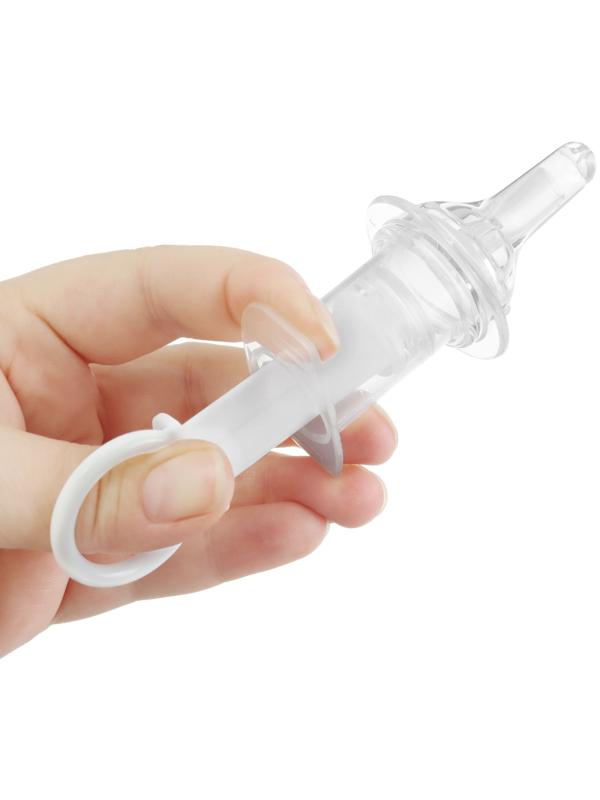 Шприц дозатор для лекарств и прикорма Крошка Я с мерным стаканчиком-колпачком, 10 мл., от 0 мес, МИКС