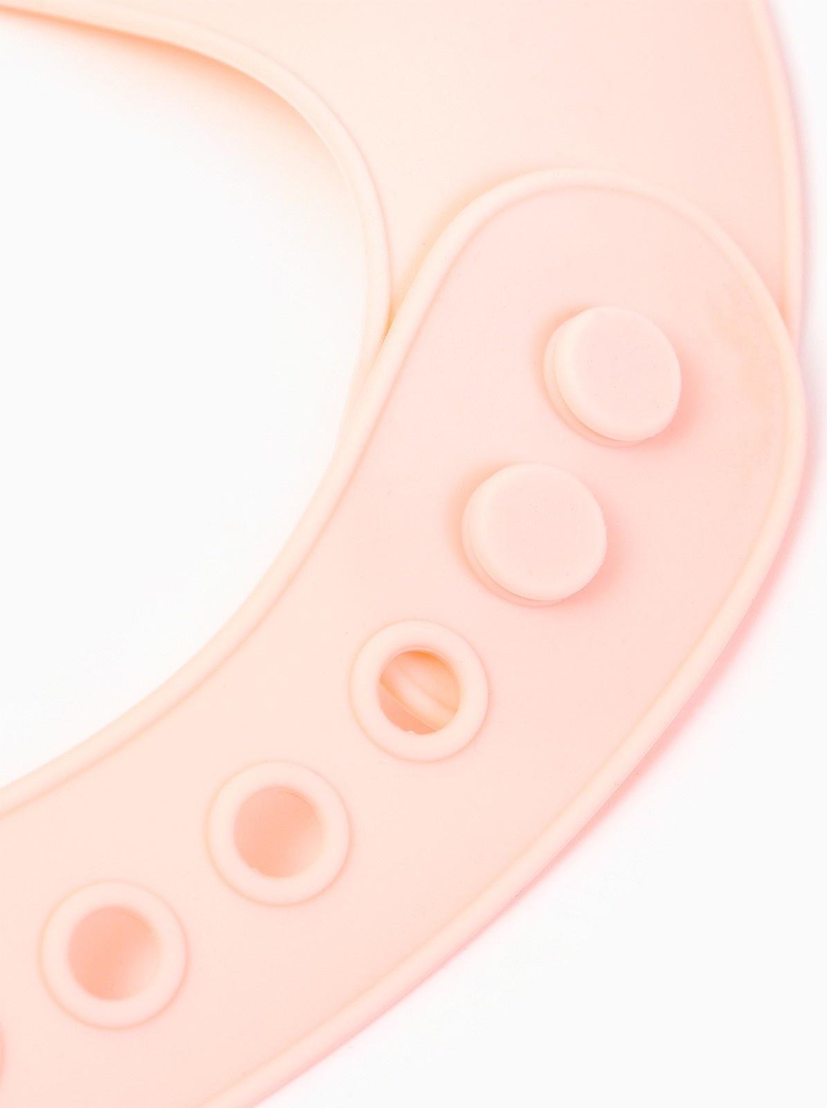 Нагрудник силиконовый «Воздушный шар», цвет розовый