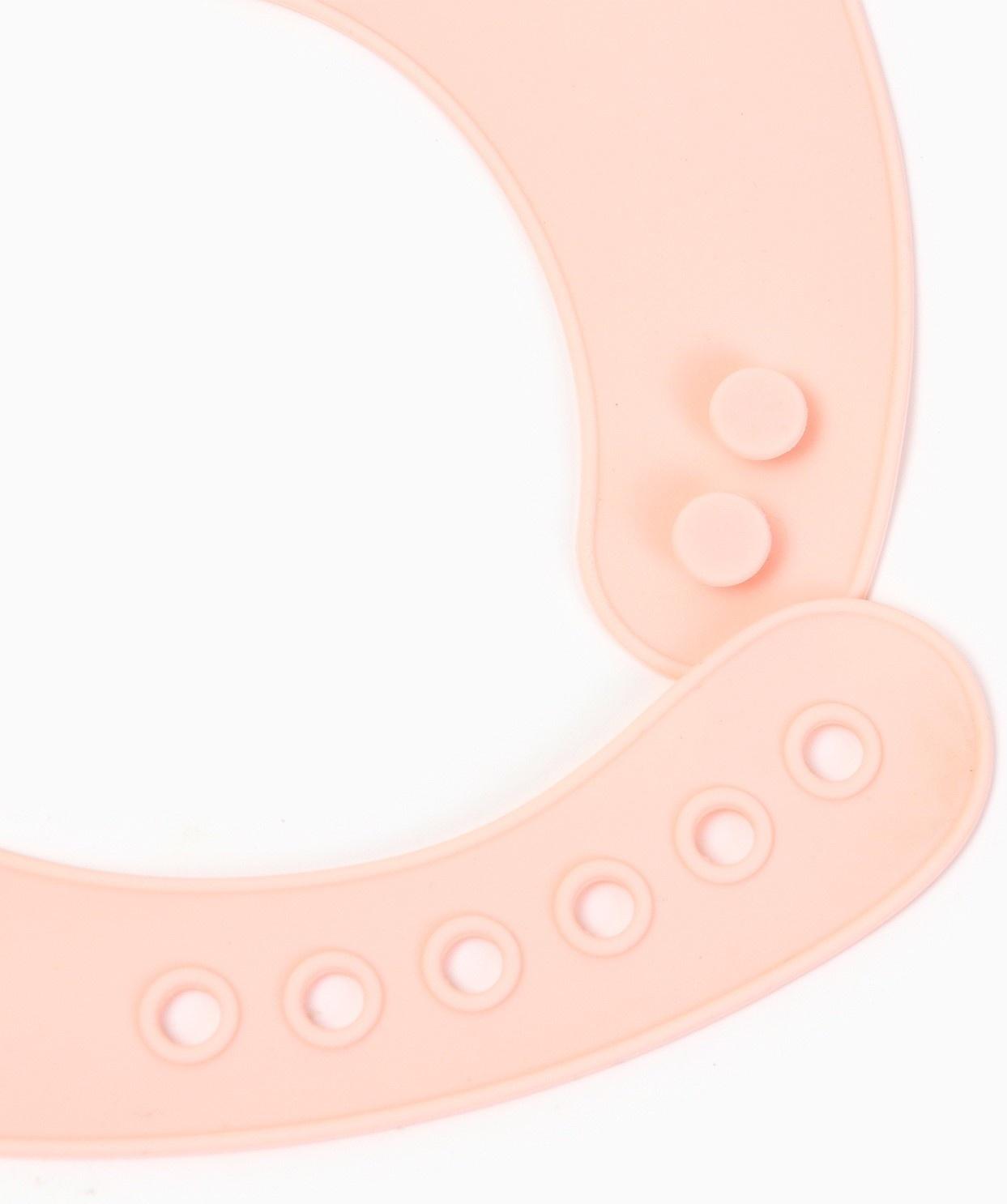 Нагрудник силиконовый «Воздушный шар», цвет розовый