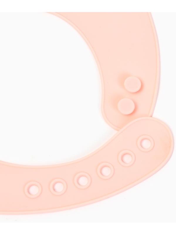 Нагрудник силиконовый «Воздушный шар», цвет розовый