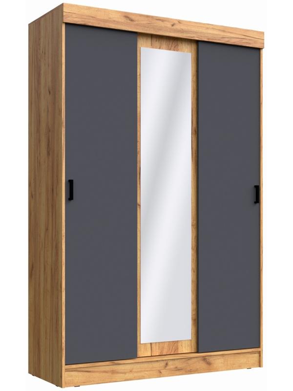 Спальный гарнитур «Бася», кровать 1600 мм, 2 тумбы, комод, шкаф купе, трюмо с зеркалом