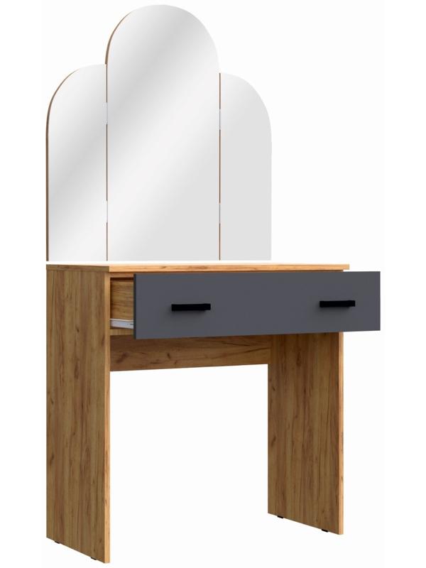 Спальный гарнитур «Бася», кровать 1600 мм, 2 тумбы, комод, шкаф купе, трюмо с зеркалом