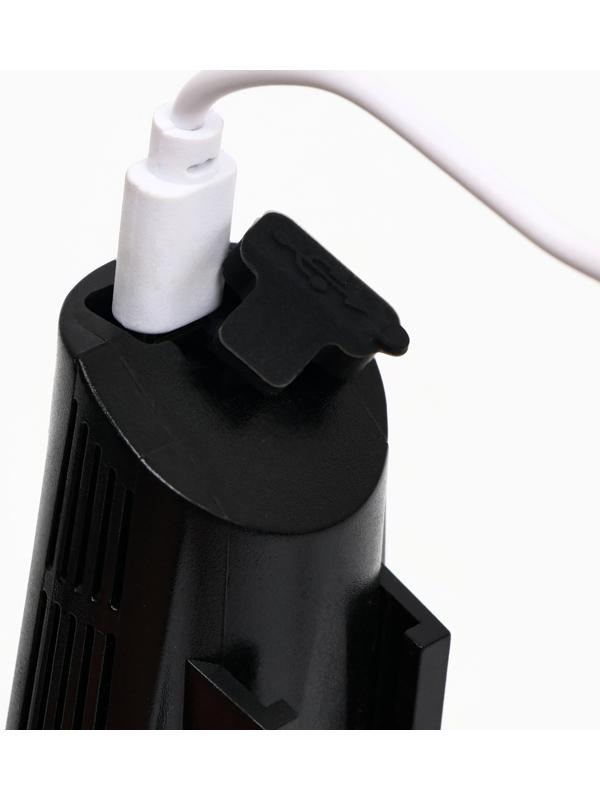 Фонарь велосипедный передний аккумуляторный, водонепроницаемый, 1 диод, 4 режима, зеленый