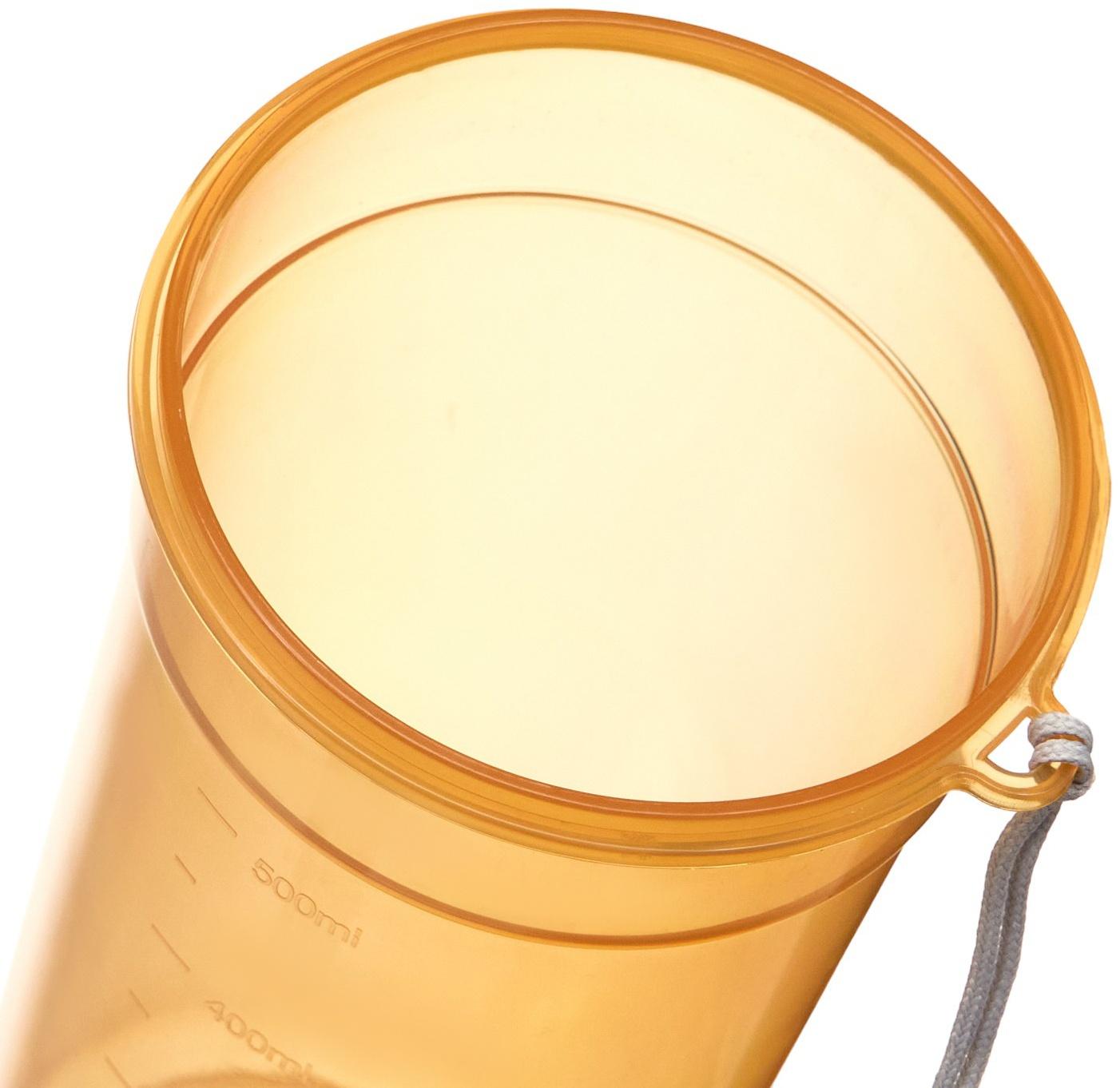 Шейкер спортивный для коктейлей, спортивного питания, 500 мл, с ситом, 21 х 8.5 см,