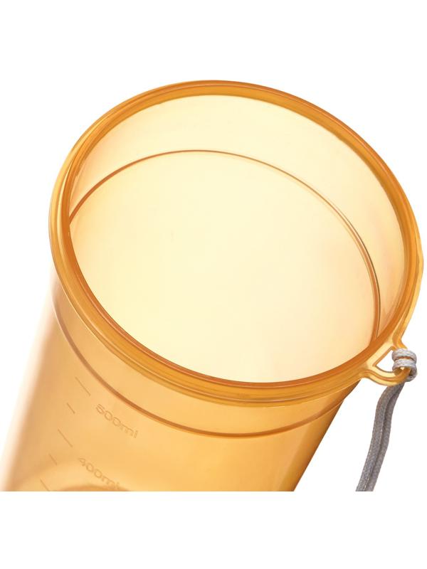 Шейкер спортивный для коктейлей, спортивного питания, 500 мл, с ситом, 21 х 8.5 см,