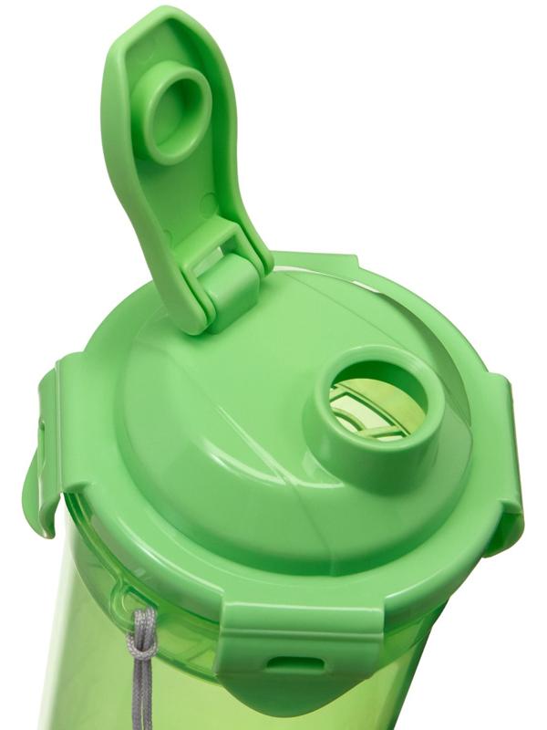 Шейкер спортивный для коктейлей, спортивного питания, 500 мл, с ситом, 21 х 8.5 см, зелёный