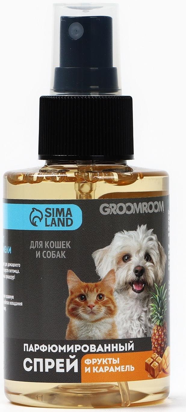 Парфюмированный спрей для животных Groomroom, аромат «Фрукты в карамели», 100 мл