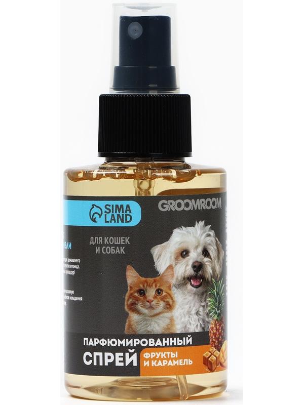 Парфюмированный спрей для животных Groomroom, аромат «Фрукты в карамели», 100 мл