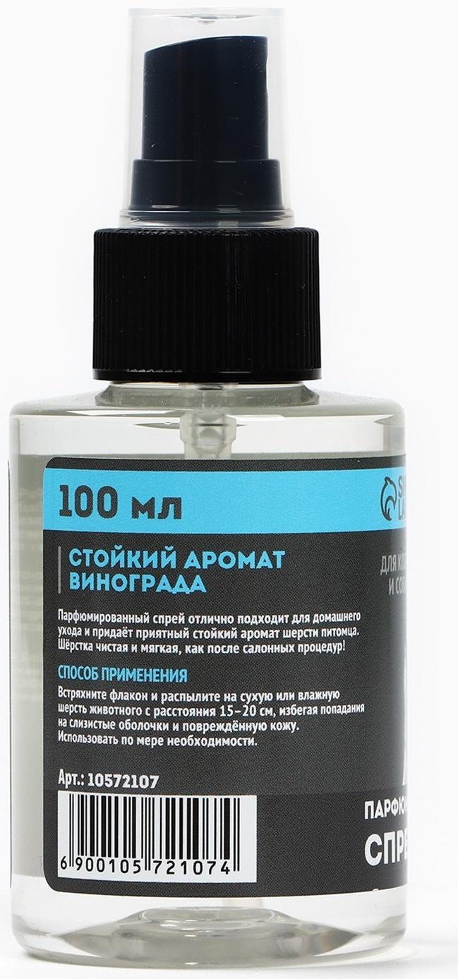 Парфюмированный спрей для животных Groomroom, аромат «Виноград», 100 мл