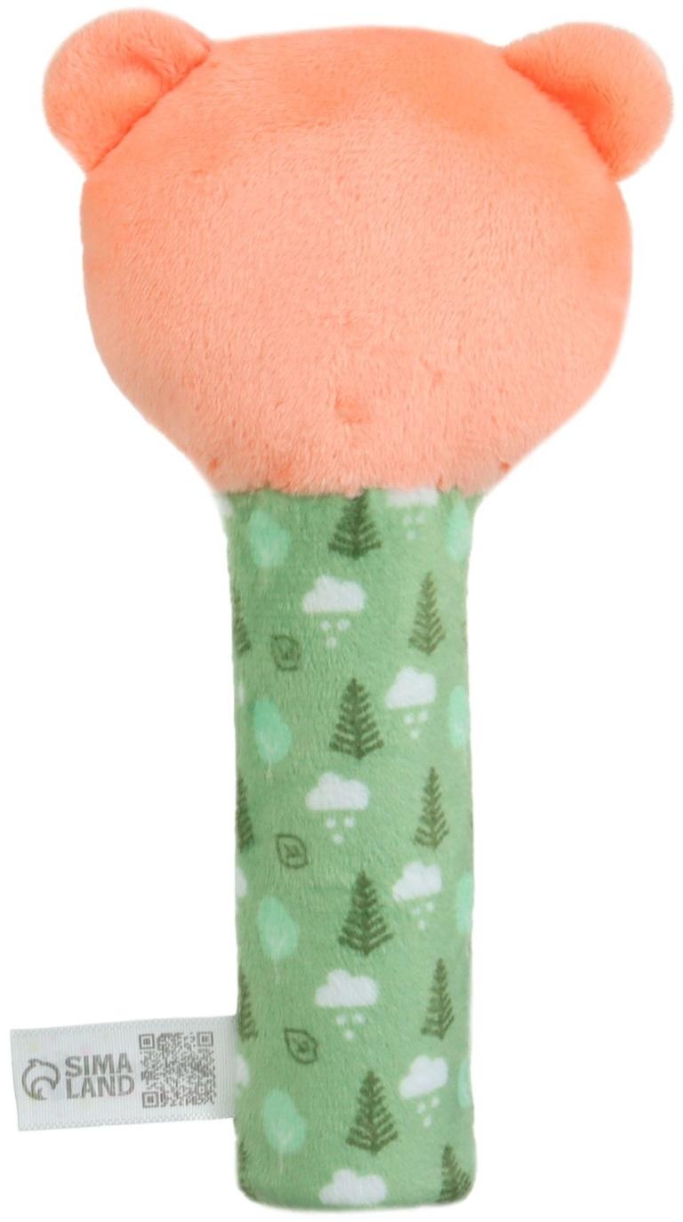 Игрушка - пищалка Крошка Я «Мишка» с погремушкой, от 3 мес.