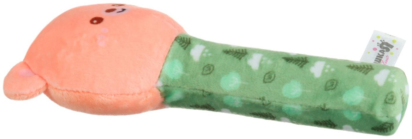 Игрушка - пищалка Крошка Я «Мишка» с погремушкой, от 3 мес.