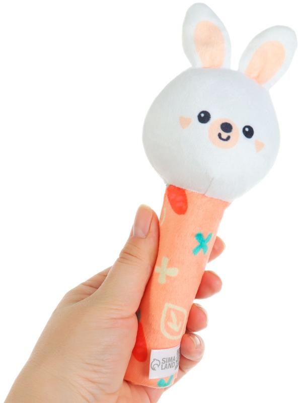 Игрушка - пищалка Крошка Я «Зайка» с погремушкой