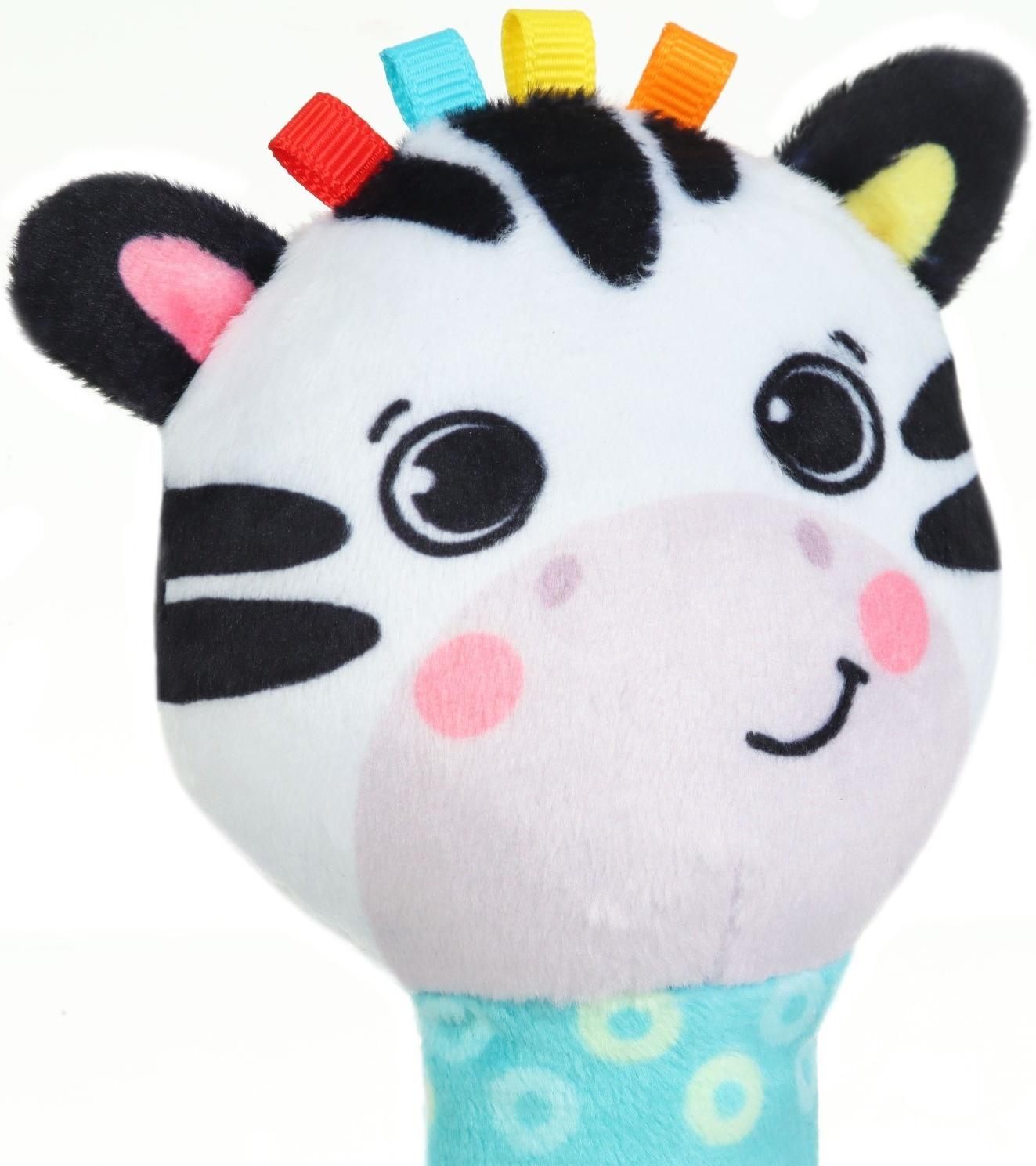 Игрушка - пищалка Крошка Я «Зебра» с погремушкой