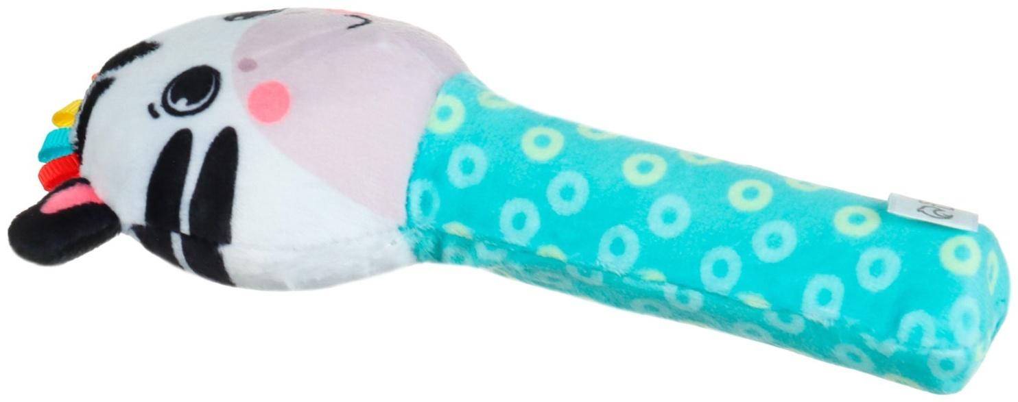 Игрушка - пищалка Крошка Я «Зебра» с погремушкой