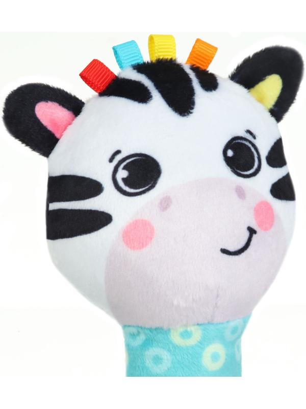 Игрушка - пищалка Крошка Я «Зебра» с погремушкой