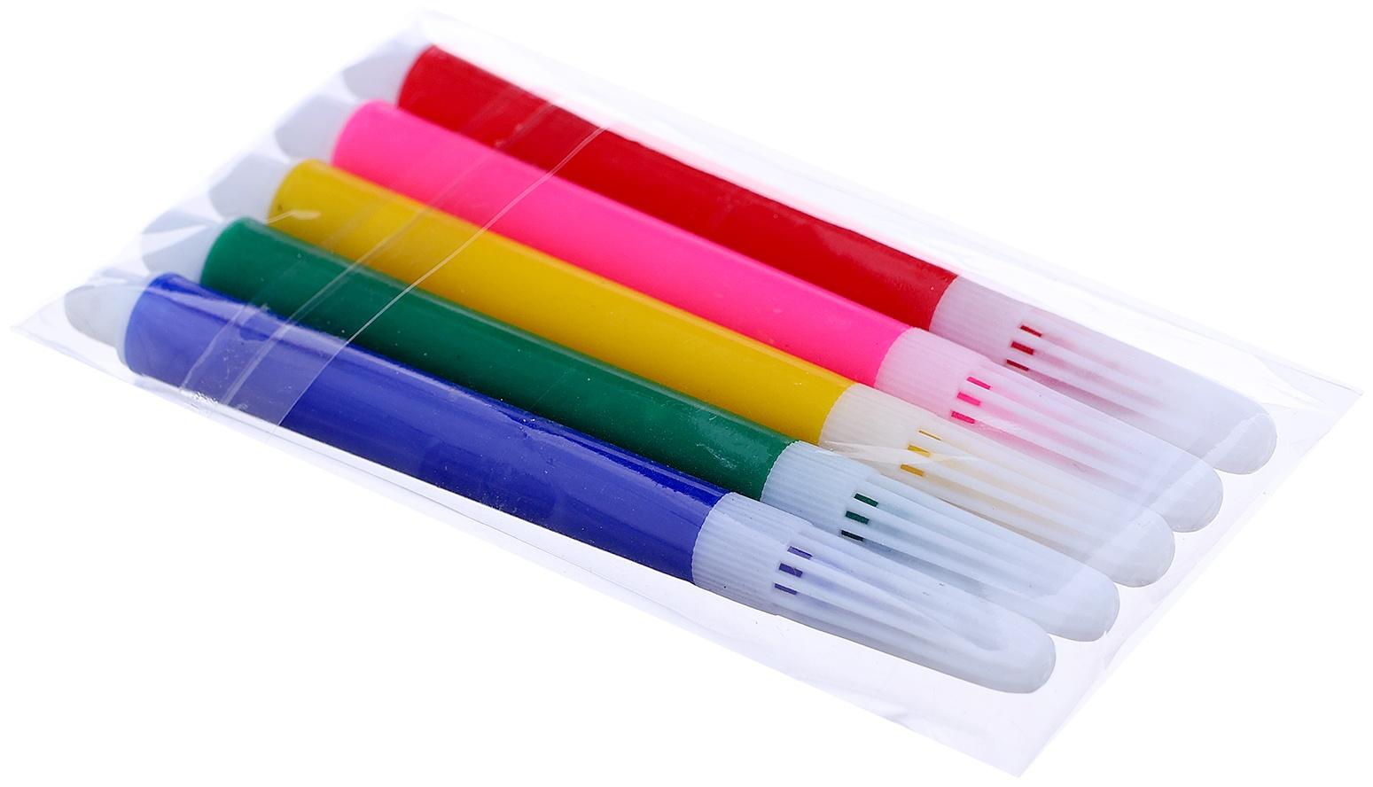 Набор для творчества 3 в 1 «3D раскраска: Весёлый праздник», 6 деталей