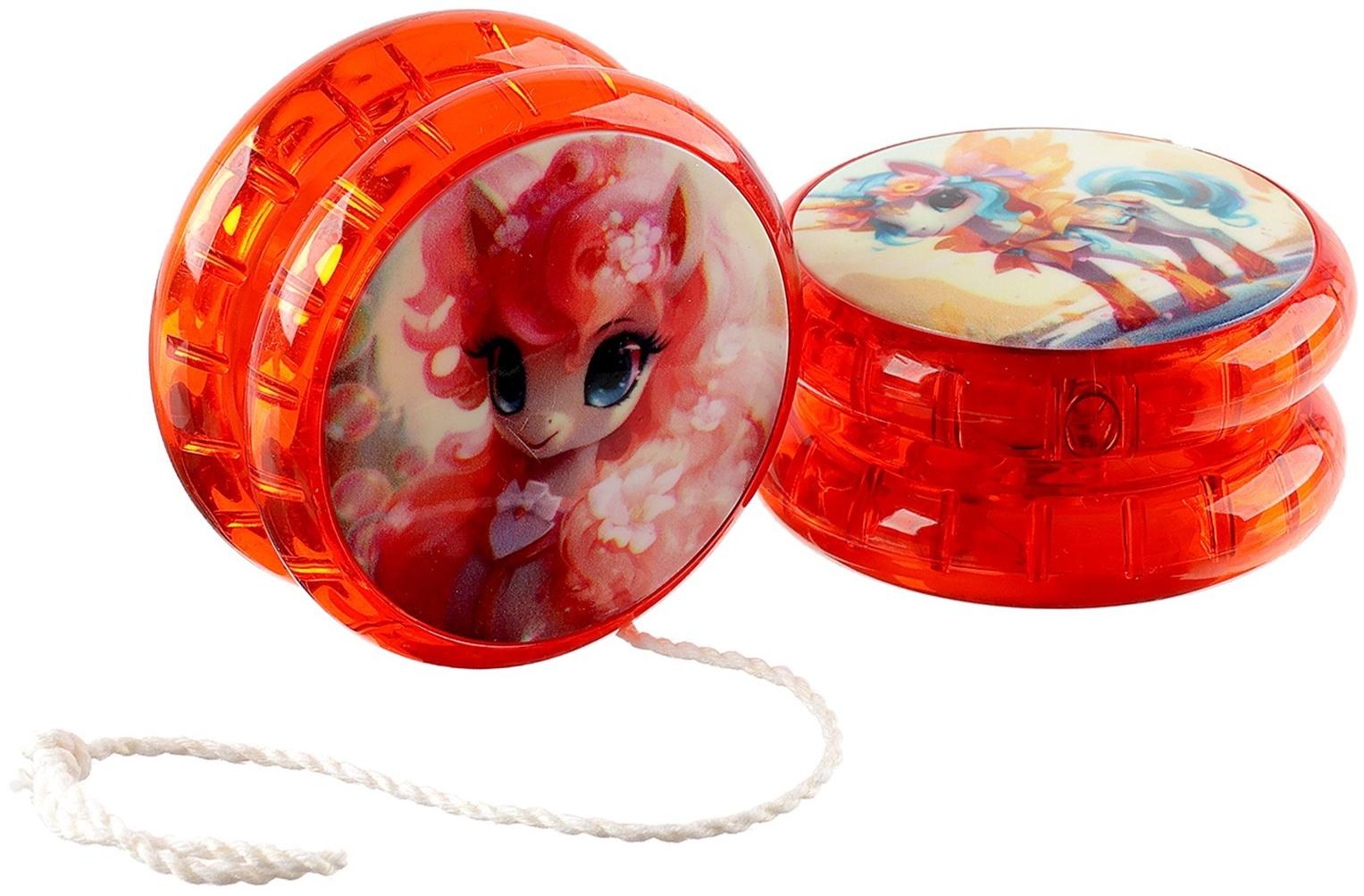 Йо-йо световая «Единорожек», МИКС