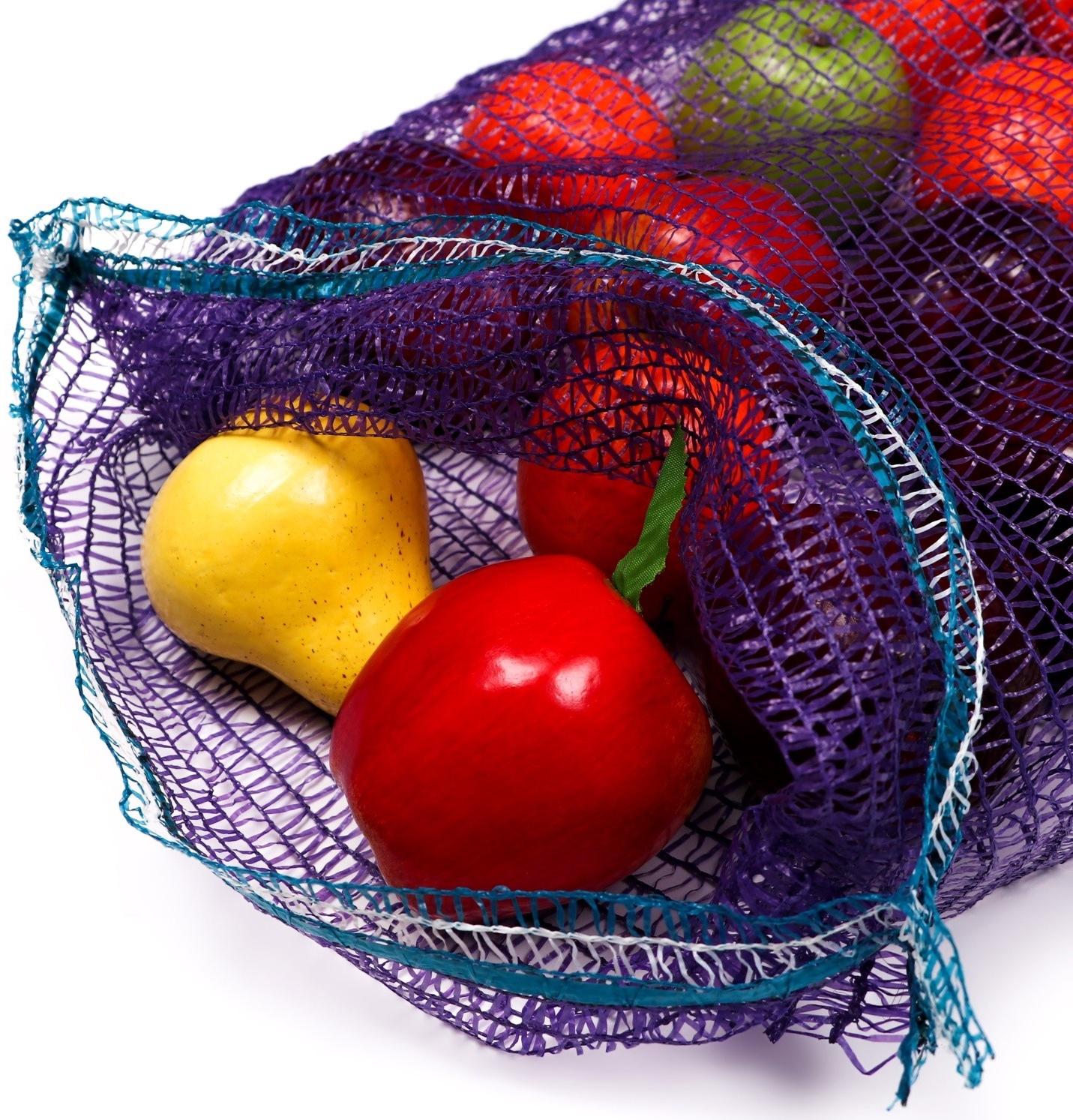Сетка овощная, фиолетовая, 35×60 см, 15 кг набор 100 шт.