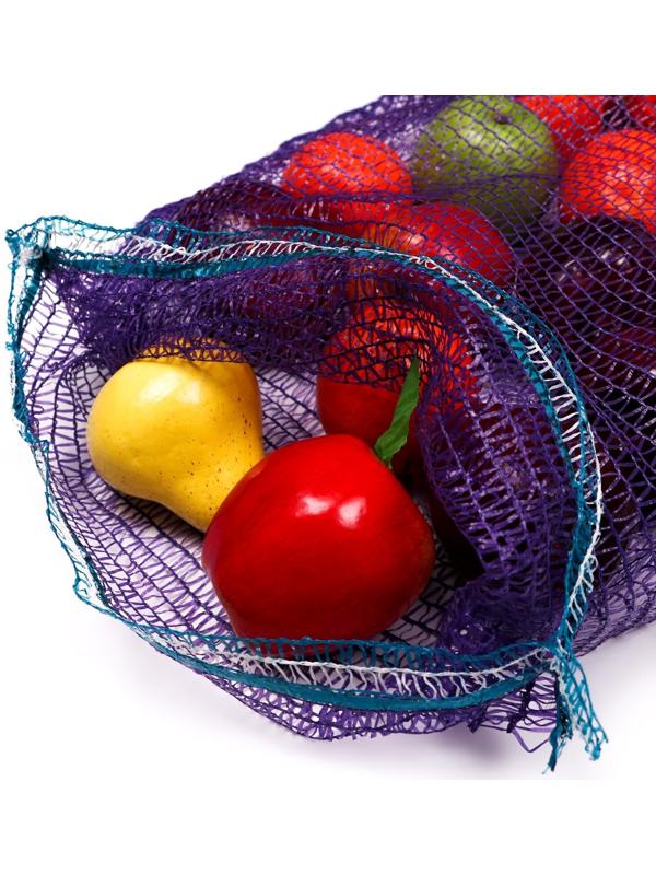 Сетка овощная, фиолетовая, 35×60 см, 15 кг набор 100 шт.