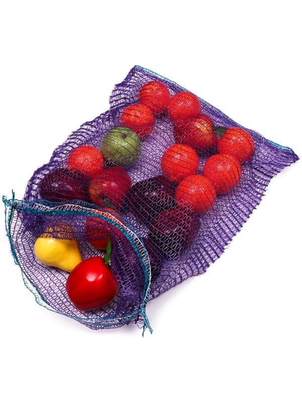 Сетка овощная, фиолетовая, 35×60 см, 15 кг набор 100 шт.