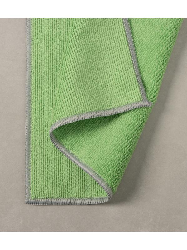 Тряпка для пола Raccoon, 250 г/м², 50×30 см, микрофибра, с оверлоком, 1 шт, зеленая