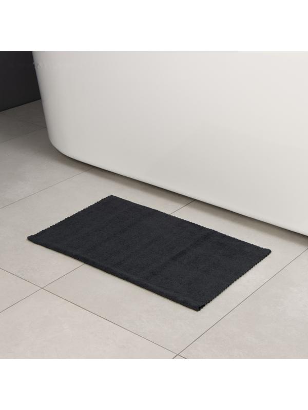 Тряпка для пола Raccoon, 220 г/м², 60×80 см, микрофибра, ультразвуковая обработка края, 2 шт, черная