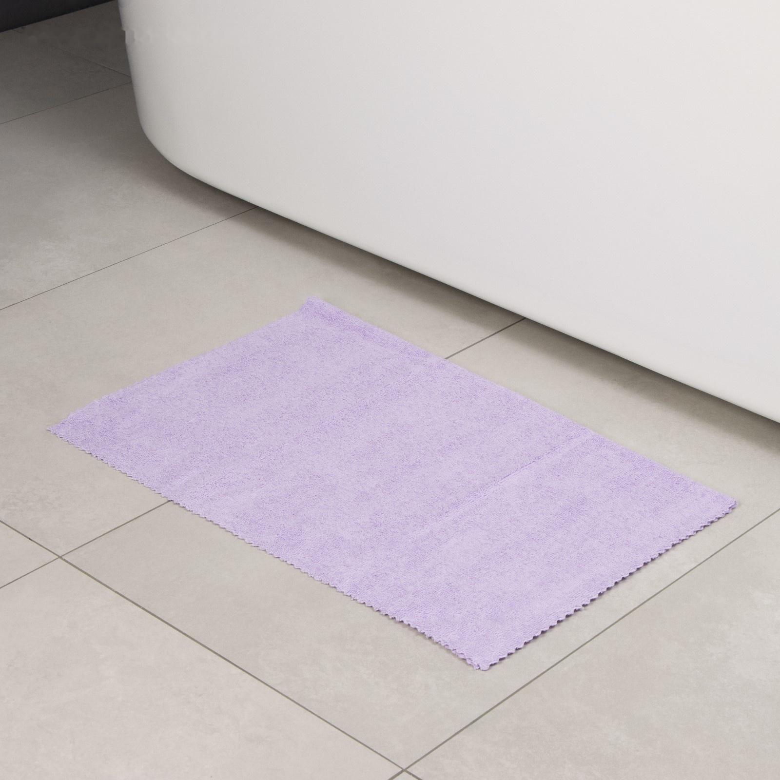 Тряпка для пола Raccoon, 220 г/м², 60×80 см, микрофибра, ультразвуковая обработка края, 2 шт, сиреневая