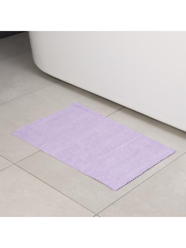 Тряпка для пола Raccoon, 220 г/м², 60×80 см, микрофибра, ультразвуковая обработка края, 2 шт, сиреневая