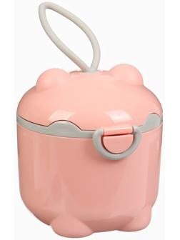 Контейнер для детского питания Мишка 1, 250 мл, розовый