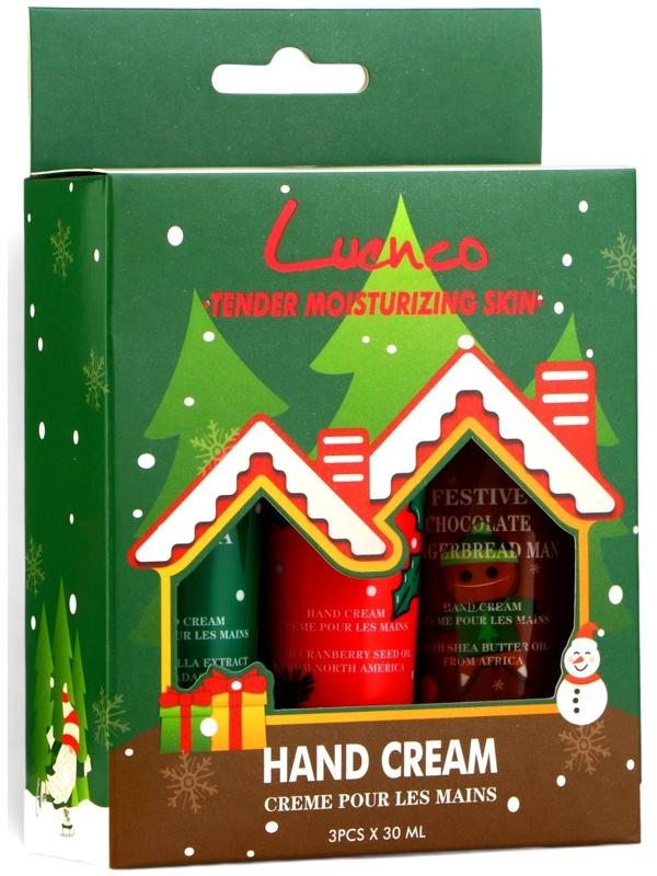 Набор новогодних кремов для рук по 30 мл, 3 шт