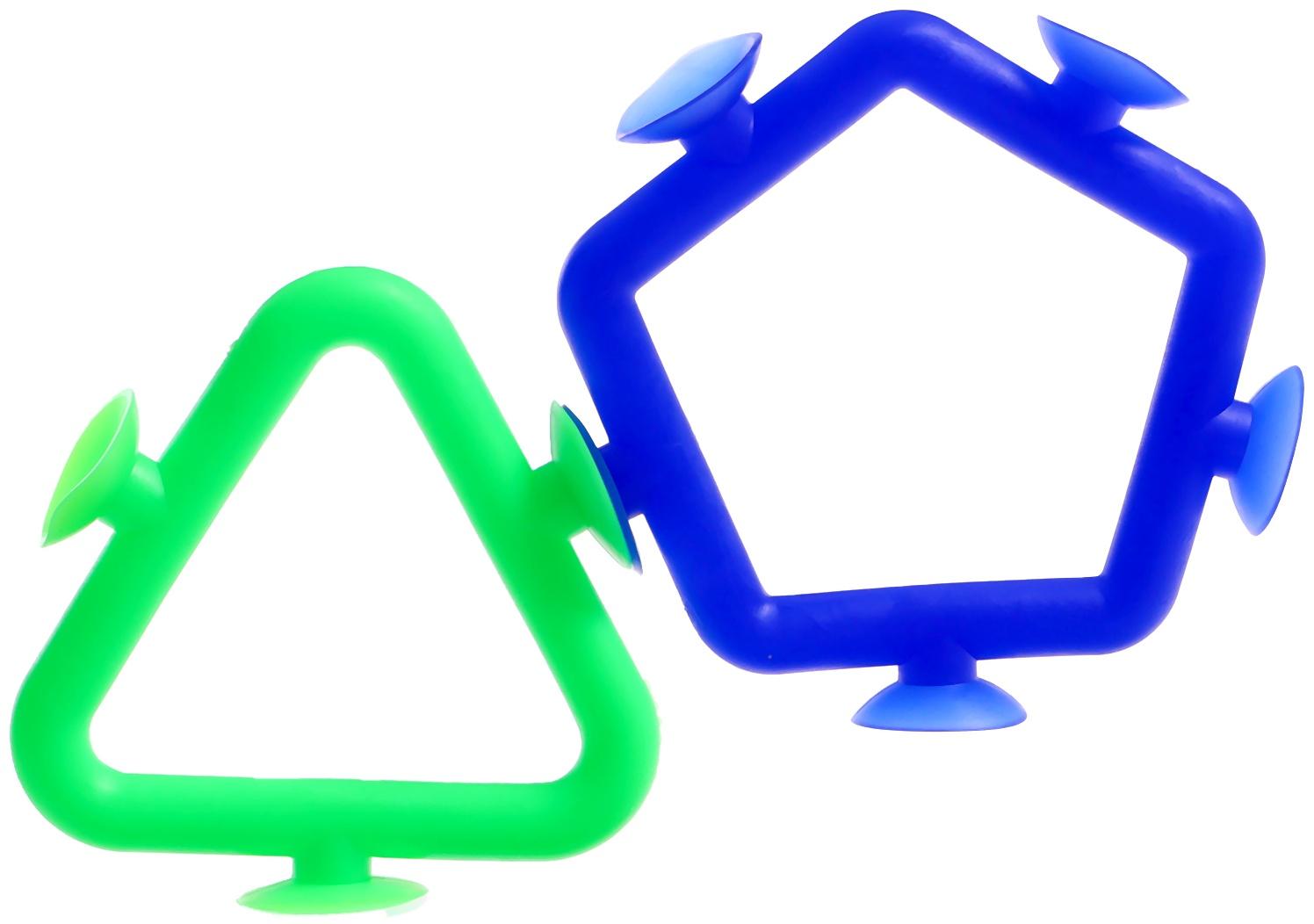 Развивающий набор «Фигуры-липучки», 10 заданий, 8 фигур, 3+