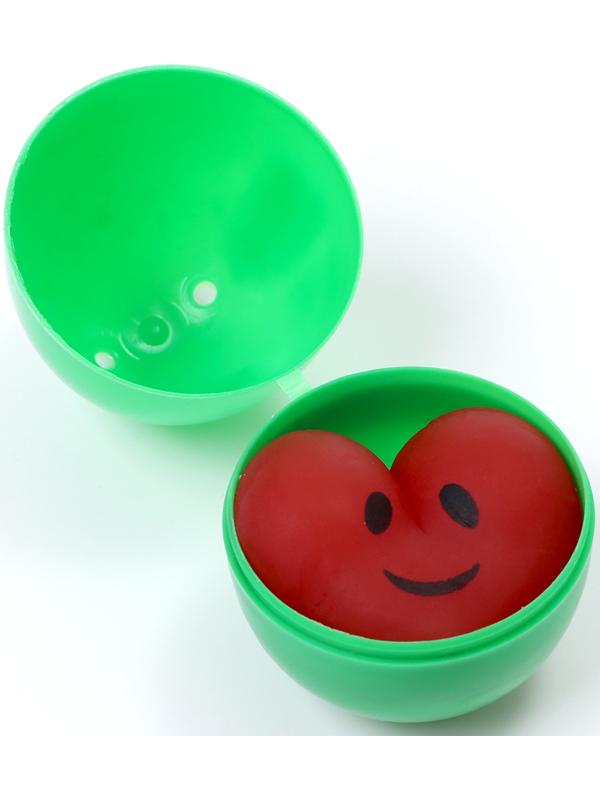 Антистресс сквиш мялка с сюрпризом «Сердце» в яйце, в шоубоксе