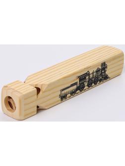Свисток деревянный «Поезд» 19×3.3×3.3 см