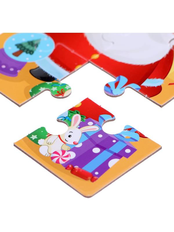 Макси - пазлы 8 в 1 «Ждут зверята Новый год», 48 деталей