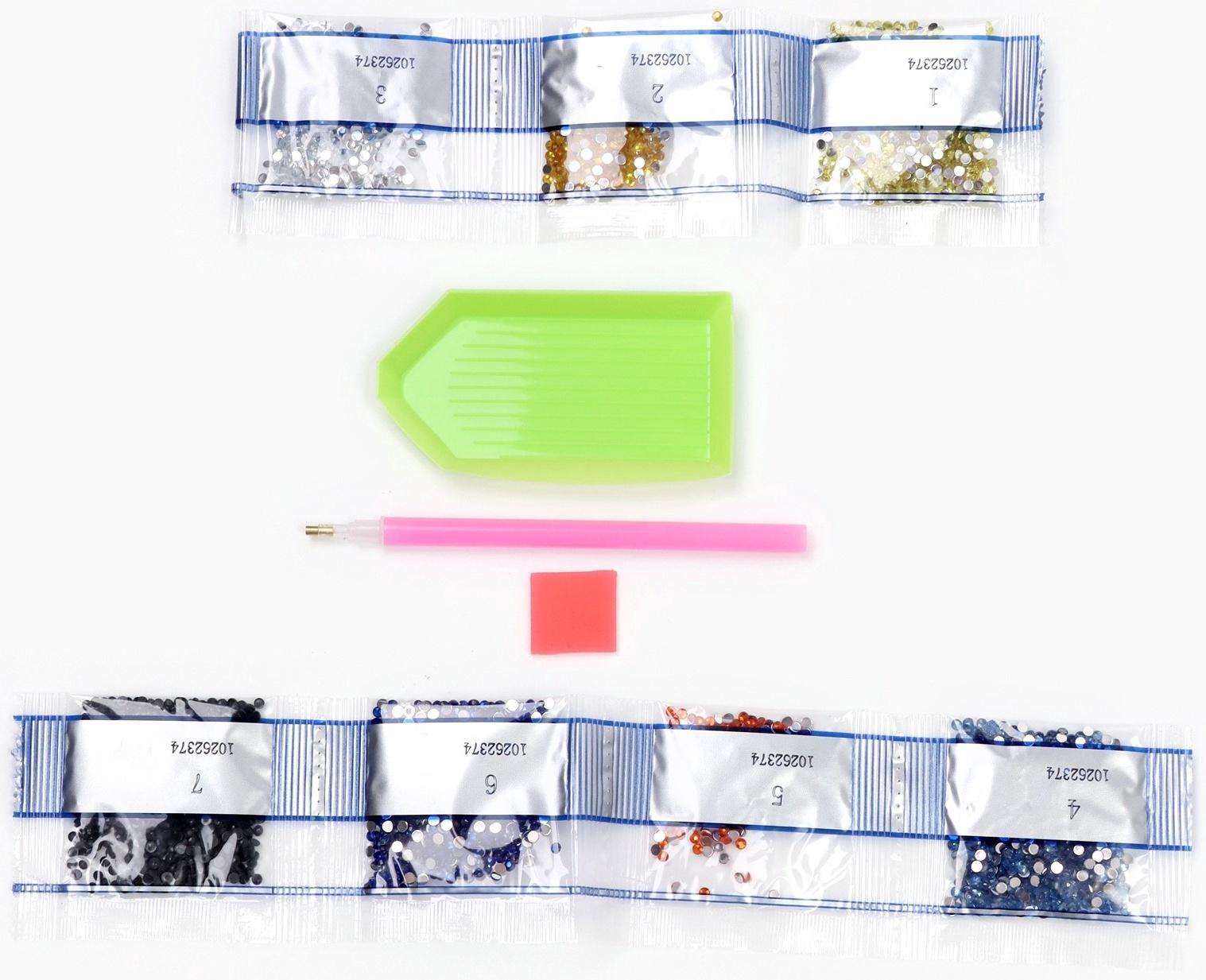 Алмазная мозаика на шоппере для детей «Звёзды и ночь», набор для творчества