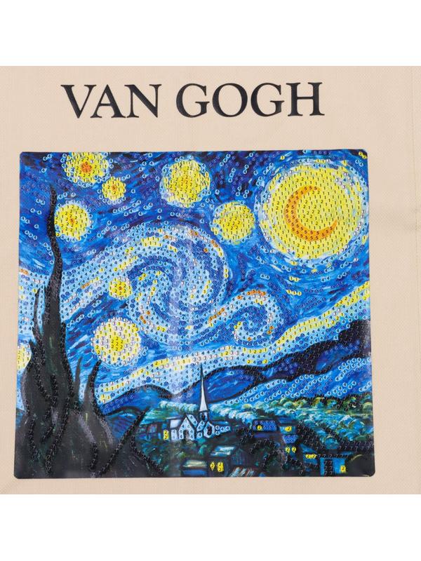 Алмазная мозаика на шоппере для детей «Звёзды и ночь», набор для творчества