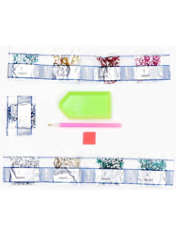 Шоперы с алмазной мозаикой «Новый год», частичное заполнение