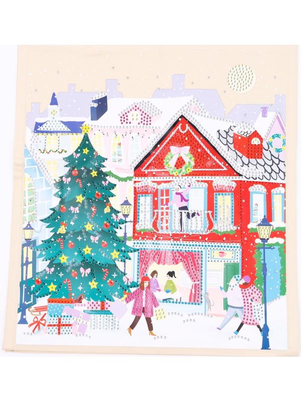 Шоперы с алмазной мозаикой «Новый год», частичное заполнение