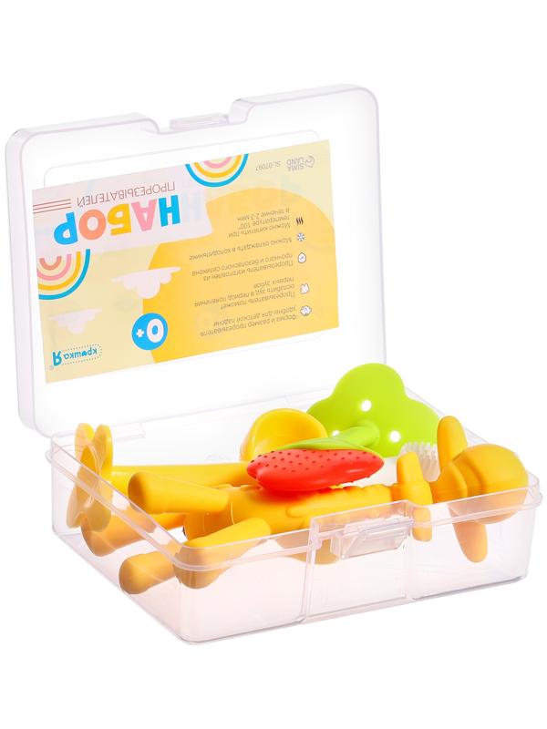 Набор прорезывателей, щётка, 4 шт.