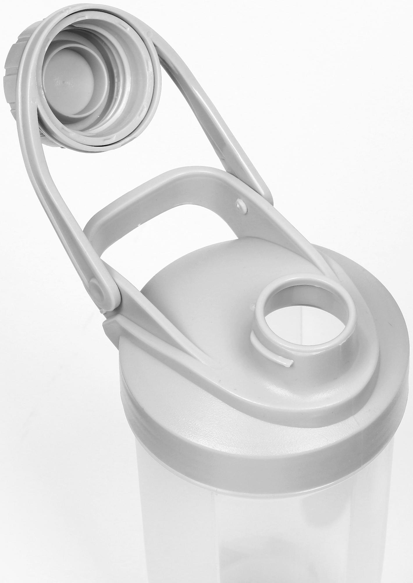 Шейкер спортивный для коктейлей, спортивного питания, 500 мл, Power, 18.5 х 11 см, серый