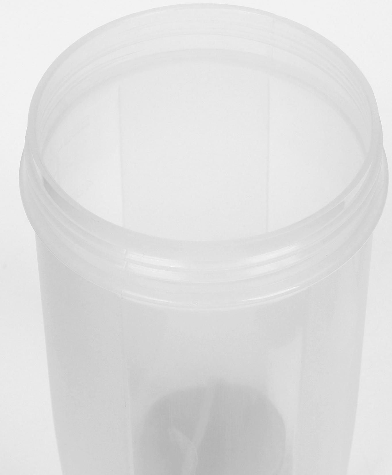 Шейкер спортивный для коктейлей, спортивного питания, 500 мл, Power, 18.5 х 11 см, серый