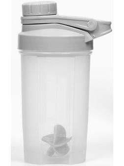 Шейкер спортивный для коктейлей, спортивного питания, 500 мл, Power, 18.5 х 11 см, серый